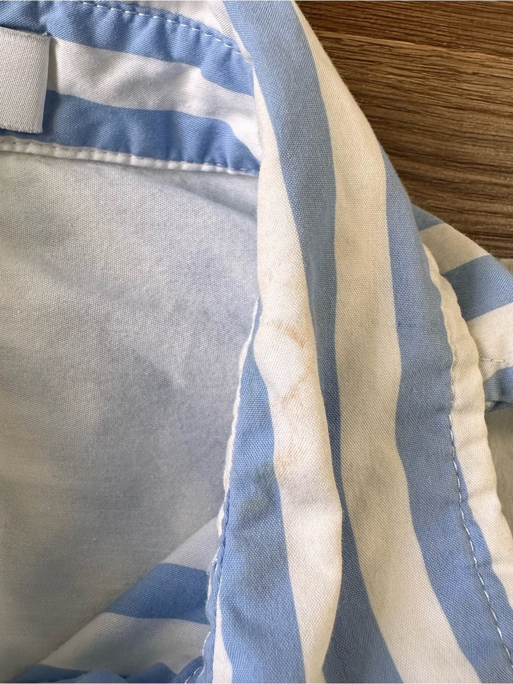AYR The Deep End Striped Button Down Shirt Blue White Cotton XS Luxury Career - Picture 5 of 10
